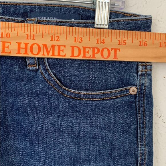 J. Jill Denim Modern Slim Boot Cut Dark Wash Women’s Jeans Size 8 Tall - Picture 3 of 10